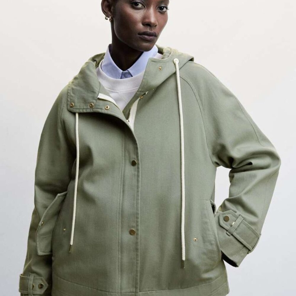 Mango Hooded Cotton Jacket